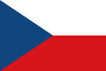Die Flagge der Republik Tschechien
