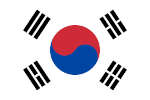 Die Flagge der Republik Korea